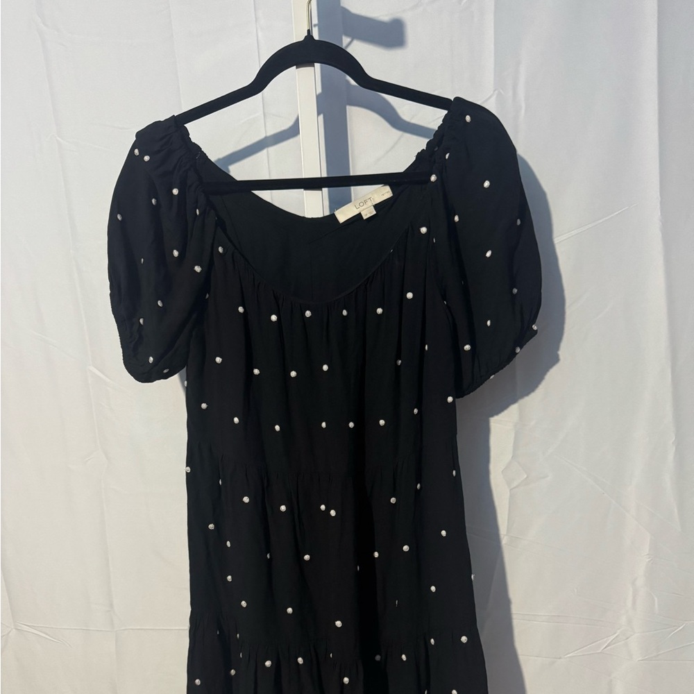 LOFT Elegant Black and White Dress Size SP